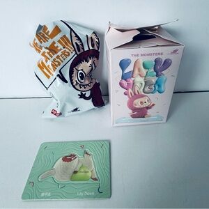 Unopened authentic Lazy Yoga Series Labubu “Lay Down” balance ball the Monsters